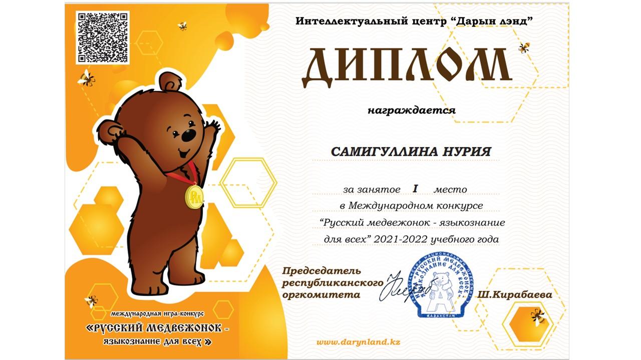 Призеры олимпиады "Русский медвежонок - языкознание для всех"